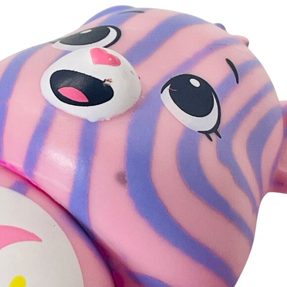 True Dreams Care Bears Mini Figure Pink & Purple Striped Moon & Heart Belly Toy - Picture 8 of 8